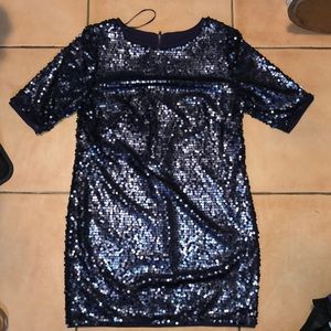 Rachel Rachel Roy blue sequin dress size 10